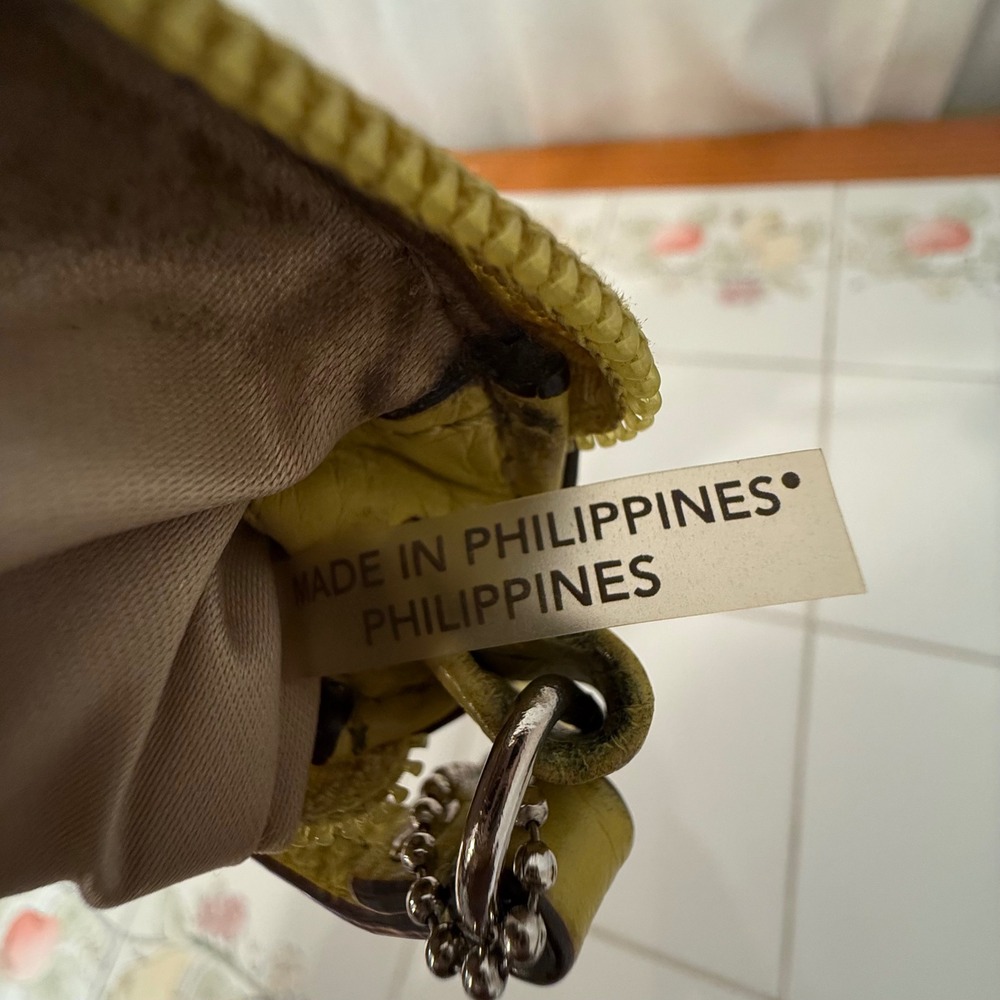 Vintage Coach Pochette Women Small Brown Lime Signature Monogram
Canvas Good - Picture 6 of 7